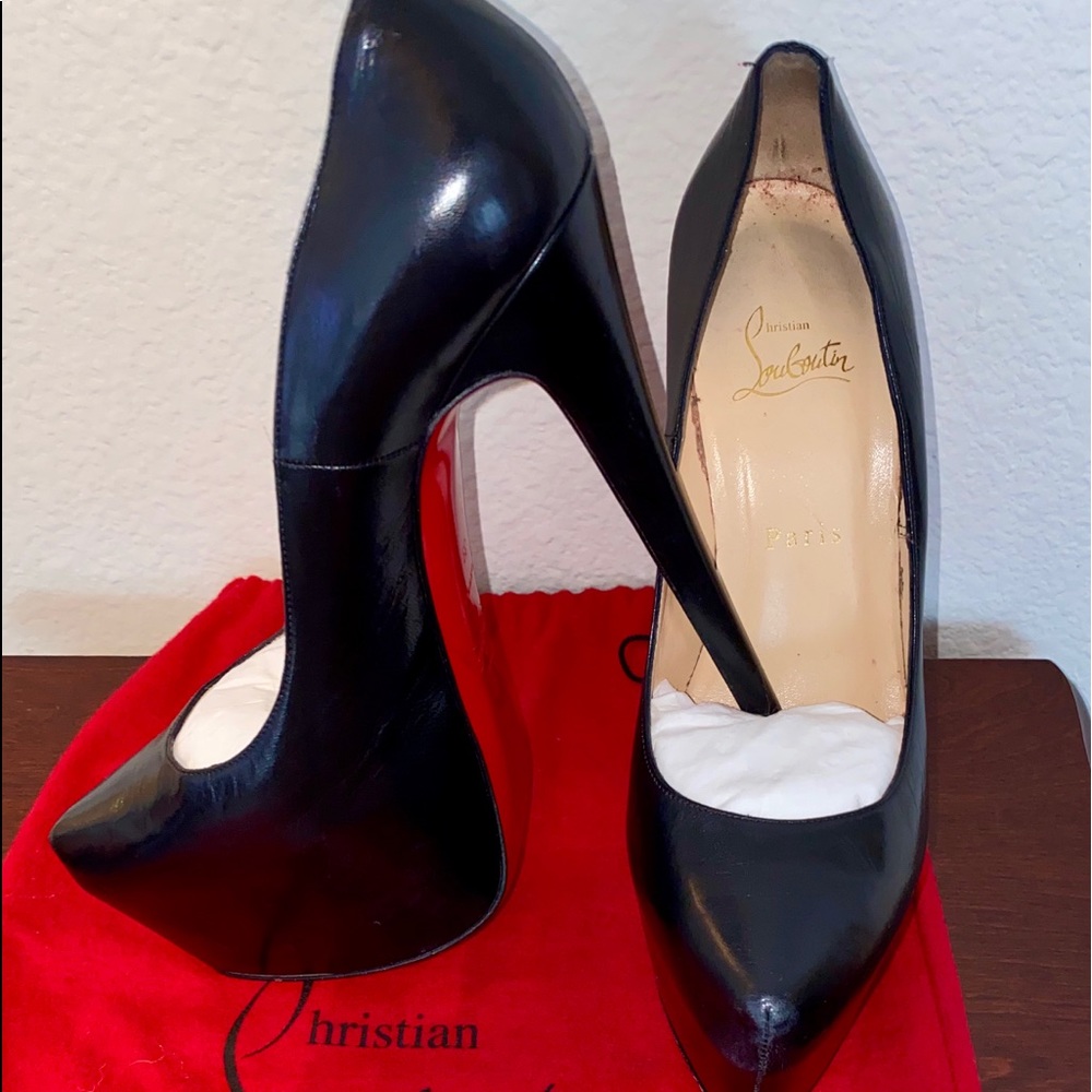 Christian Louboutin Daffodile Black Platform Pump